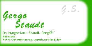 gergo staudt business card